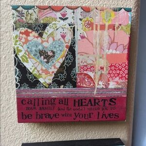 Kelly Rae wall art “calling all hearts “ 6”